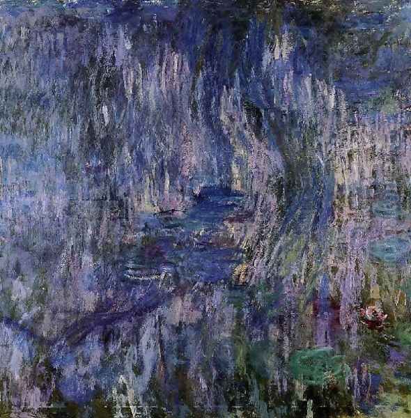 Water Lilies Reflection Of A Weeping Willow61 Oil Painting by Claude Oscar Monet