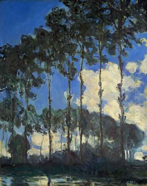 Poplars On The Banks Of The Epte Oil Painting by Claude Oscar Monet