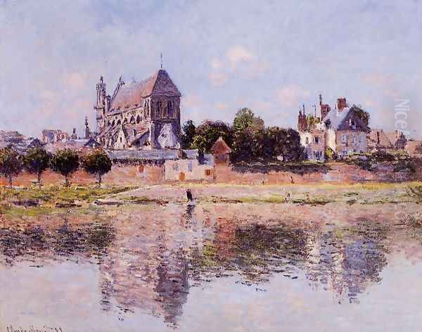 View Of The Church At Vernon Oil Painting by Claude Oscar Monet