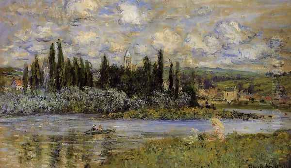 View Of Vetheuil Oil Painting by Claude Oscar Monet