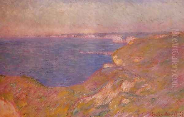 On The Cliff Near Dieppe Oil Painting by Claude Oscar Monet