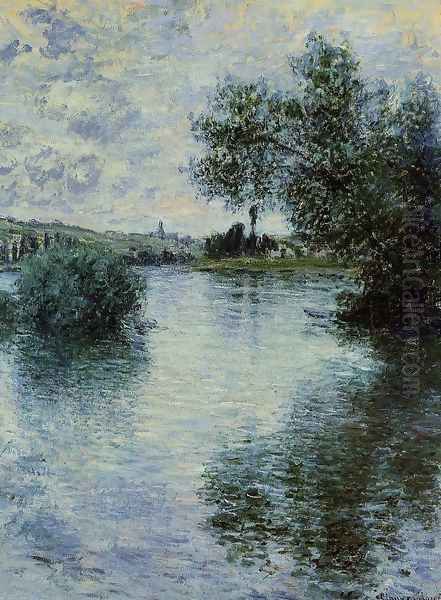 The Seine At Vetheuil3 Oil Painting by Claude Oscar Monet