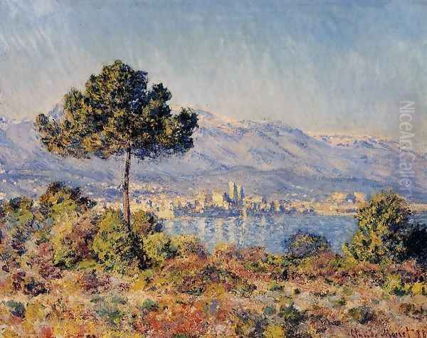 View Of Antibes From The Notre Dame Plateau Oil Painting by Claude Oscar Monet