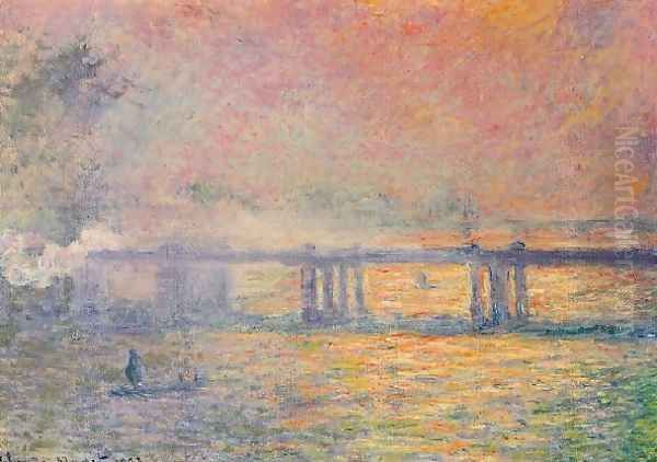 Charing Cross Bridge3 Oil Painting by Claude Oscar Monet