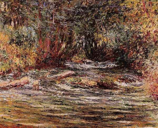 The River Epte At Giverny Oil Painting by Claude Oscar Monet