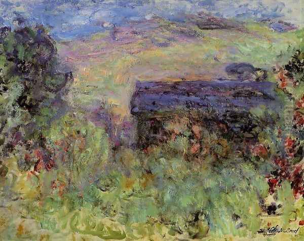 The House Seen Through The Roses Oil Painting by Claude Oscar Monet