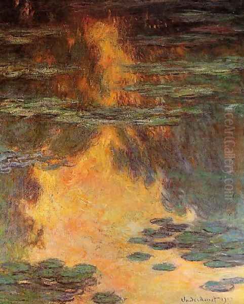 Water Lilies24 Oil Painting by Claude Oscar Monet