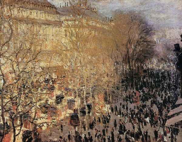 The Boulevard Des Capuchine Aka Boulevard Des Capucines Oil Painting by Claude Oscar Monet