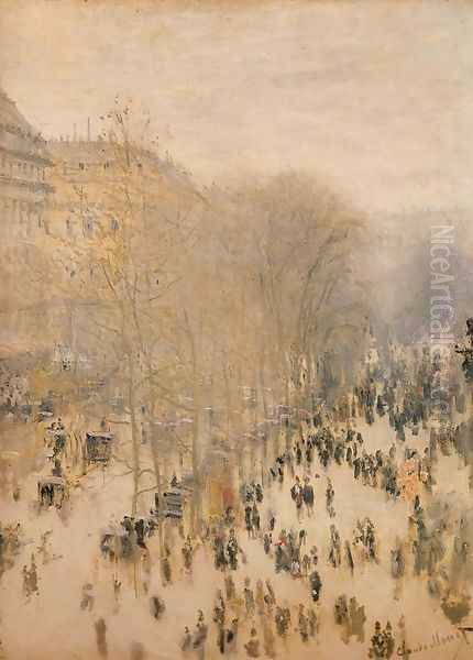 Boulevard des Capucines I Oil Painting by Claude Oscar Monet