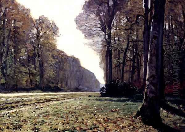 The Road To Chailly Oil Painting by Claude Oscar Monet