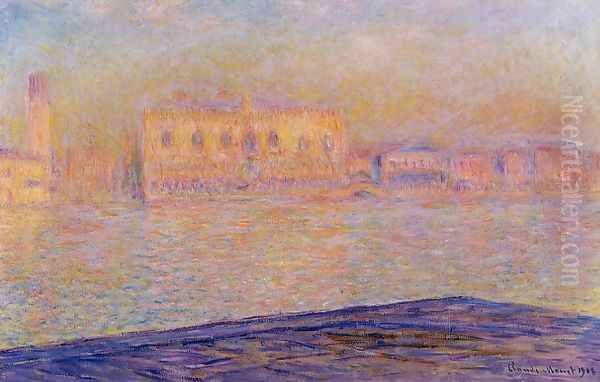 The Doges Palace Seen From San Giorgio Maggiore Aka San Giorgio Oil Painting by Claude Oscar Monet