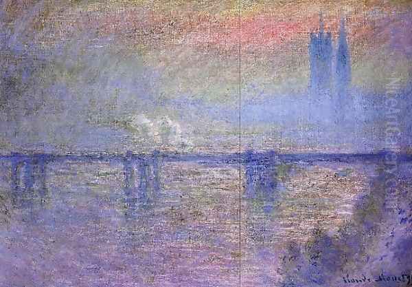 Charing Cross Bridge Oil Painting by Claude Oscar Monet