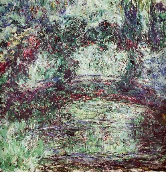 The Japanese Bridge II Oil Painting by Claude Oscar Monet