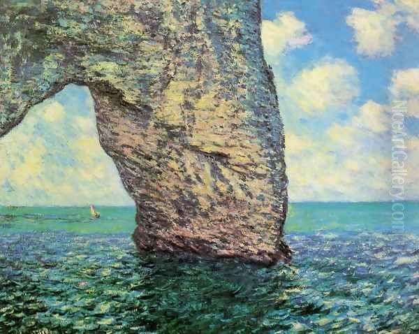 The Manneport At High Tide Oil Painting by Claude Oscar Monet