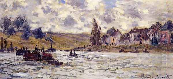 The Village Of Lavacourt Oil Painting by Claude Oscar Monet