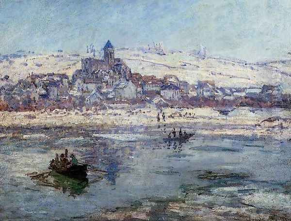 Vetheuil In Winter Oil Painting by Claude Oscar Monet