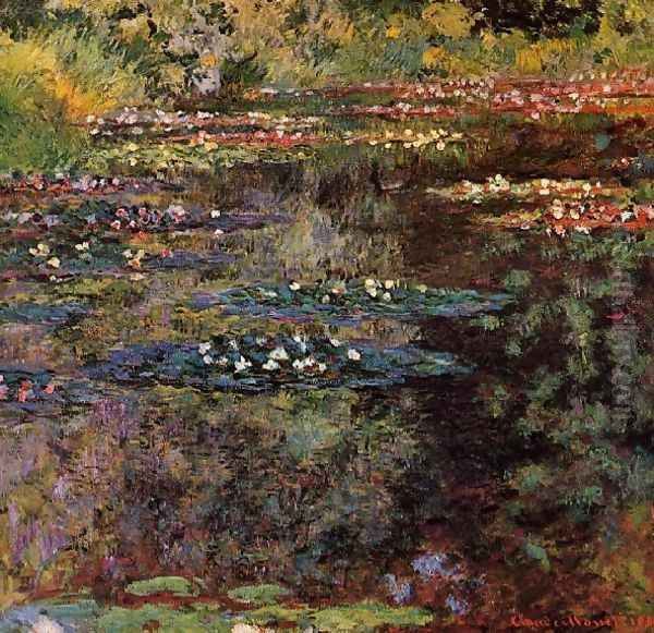 Water Lilies35 Oil Painting by Claude Oscar Monet