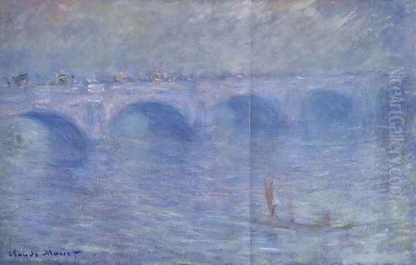 Waterloo Bridge In The Fog Oil Painting by Claude Oscar Monet