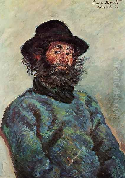 Portrait Of Poly Fisherman At Kervillaouen Oil Painting by Claude Oscar Monet