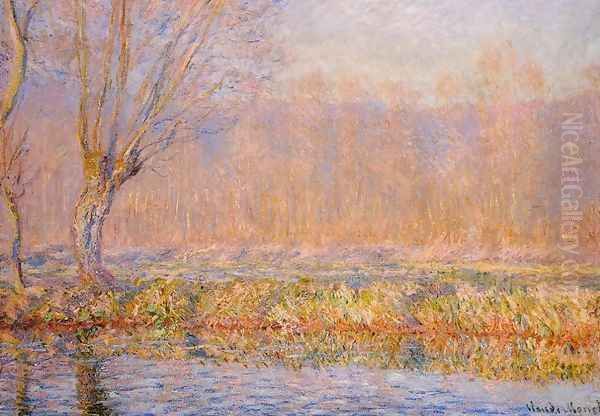 The Willow Aka Spring On The Epte Oil Painting by Claude Oscar Monet