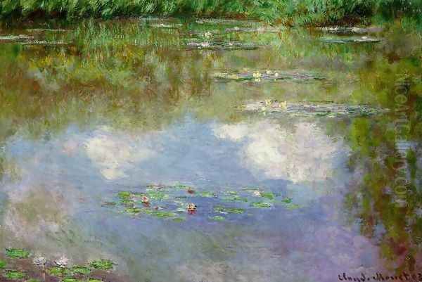 Water Lilies (The Clouds) (1903) Oil Painting by Claude Oscar Monet