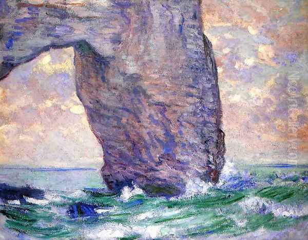 The Manneport Seen From Below Oil Painting by Claude Oscar Monet