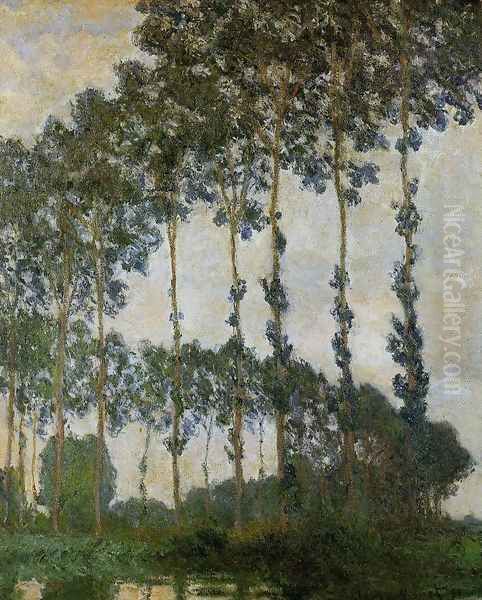 Poplars Near Giverny Oil Painting by Claude Oscar Monet