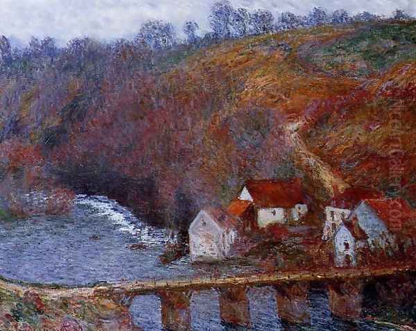 The Grande Creuse By The Bridge At Vervy Oil Painting by Claude Oscar Monet