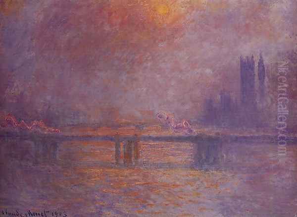 Charing Cross Bridge, The Thames Oil Painting by Claude Oscar Monet