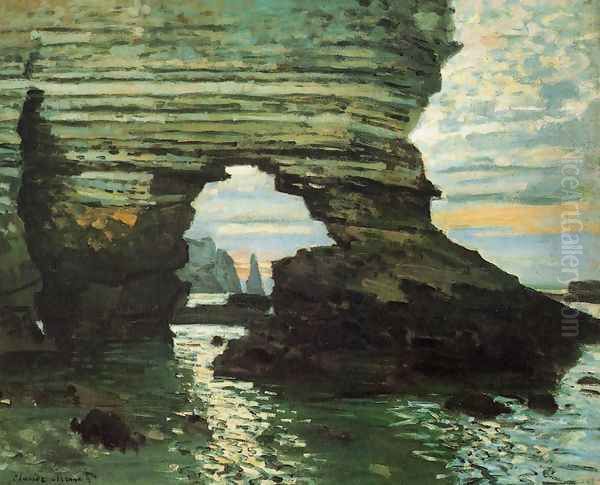 The Porte D Amont Etretat Oil Painting by Claude Oscar Monet