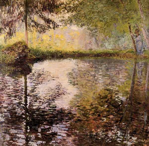 Pond at Montgeron Oil Painting by Claude Oscar Monet