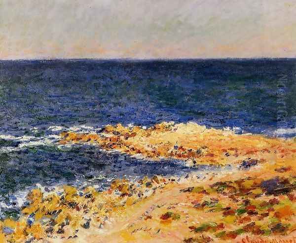 The 'Big Blue' at Antibes Oil Painting by Claude Oscar Monet