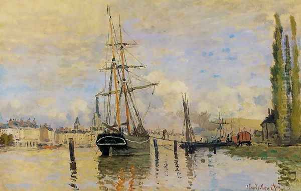 The Seine At Rouen Oil Painting by Claude Oscar Monet