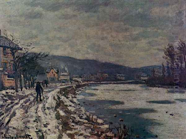 The Seine At Bougival Oil Painting by Claude Oscar Monet