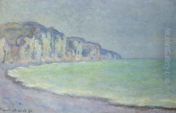 Cliff at Pourville Oil Painting by Claude Oscar Monet