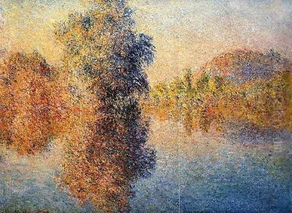 Morning On The Seine5 Oil Painting by Claude Oscar Monet