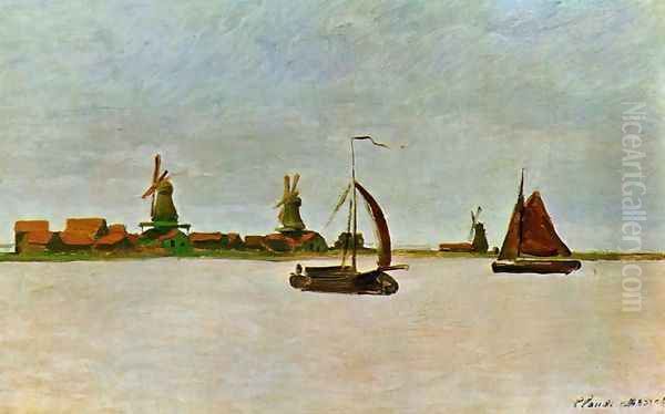 The Voorzaan Oil Painting by Claude Oscar Monet