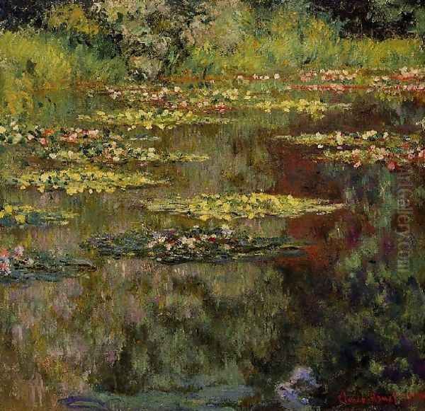 Water Lilies9 Oil Painting by Claude Oscar Monet