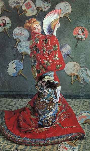 La Japonaise (or Camille Monet in Japanese Costume) Oil Painting by Claude Oscar Monet