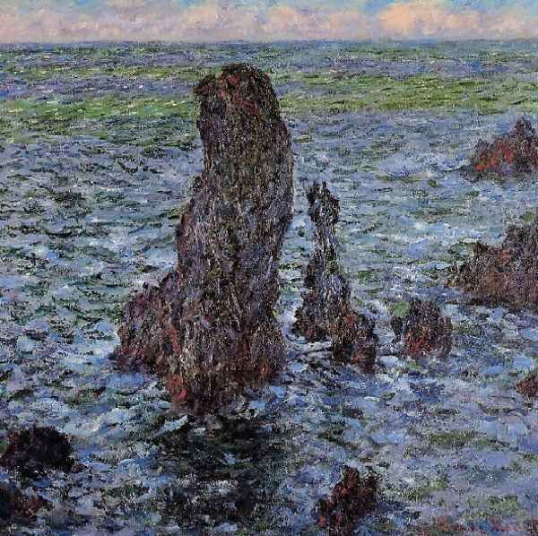 The Pyramids At Port Coton Oil Painting by Claude Oscar Monet