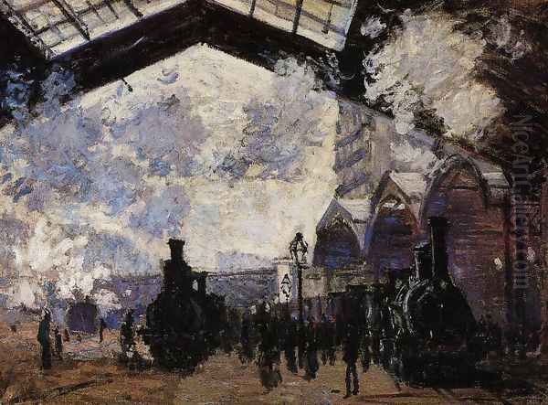 The Saint Lazare Station Oil Painting by Claude Oscar Monet