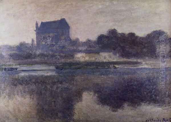 The Church Of Vernon In The Mist Oil Painting by Claude Oscar Monet