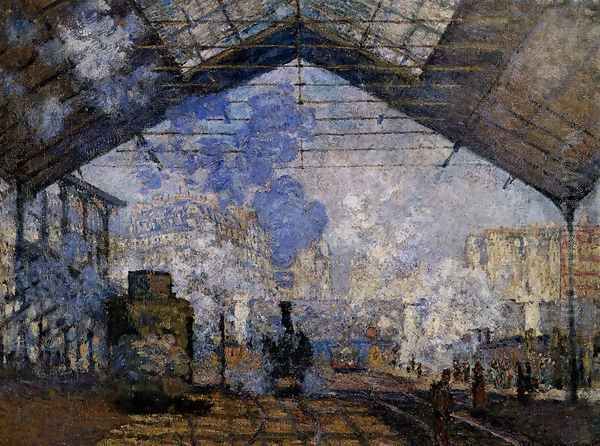 The Gare Saint-Lazare Oil Painting by Claude Oscar Monet