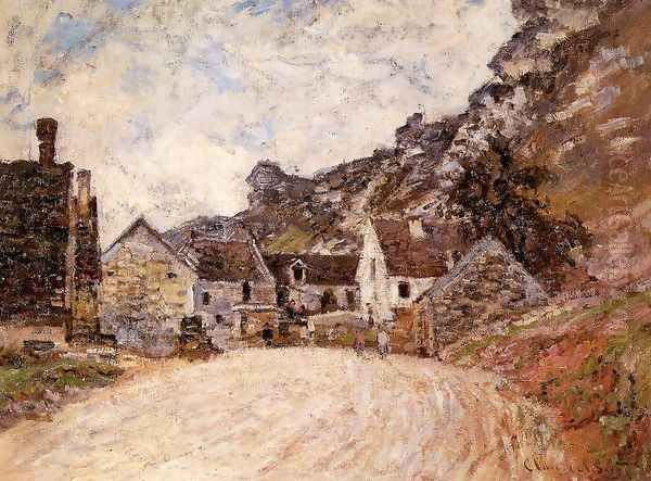 The Hamlet Of Chantemesie At The Foot Of The Rock Oil Painting by Claude Oscar Monet