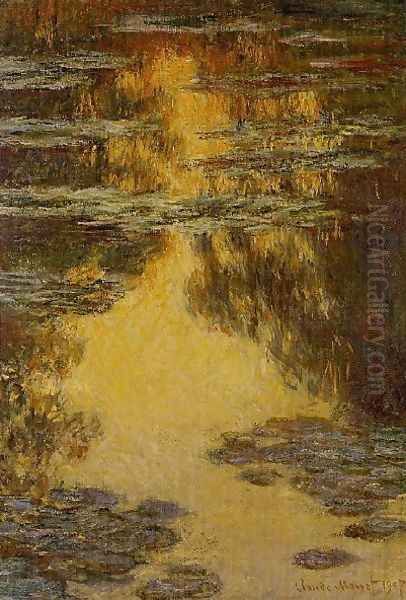 Water Lilies37 Oil Painting by Claude Oscar Monet