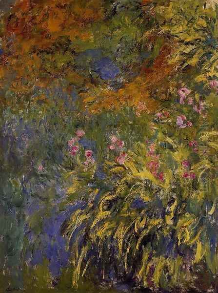 Irises Oil Painting by Claude Oscar Monet