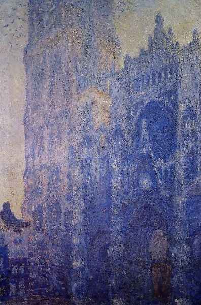 Rouen Cathedral The Portal And The Tour D Albane Morning Effect Oil Painting by Claude Oscar Monet