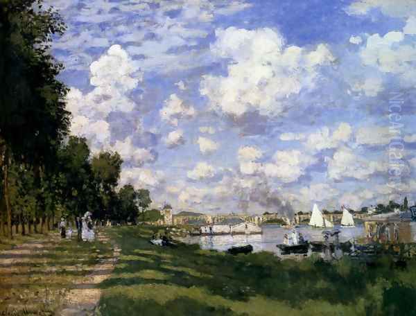 The Marina At Argenteuil Oil Painting by Claude Oscar Monet