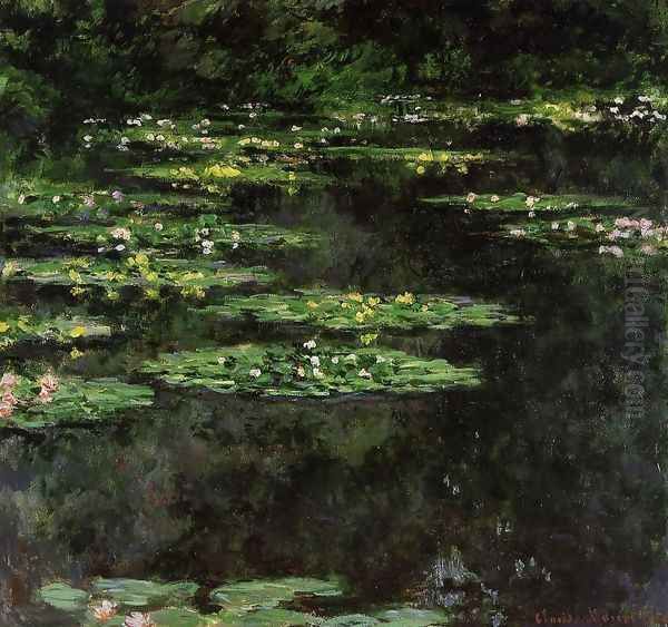 Water-Lilies V Oil Painting by Claude Oscar Monet