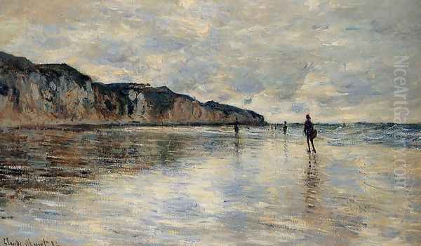 Low Tide at Pourville Oil Painting by Claude Oscar Monet